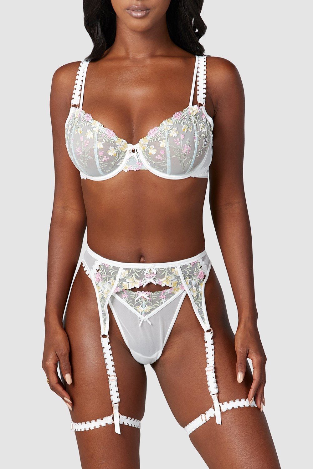 Lounge Underwear Azalea Intimates Set Blanche | BIZDVT-478