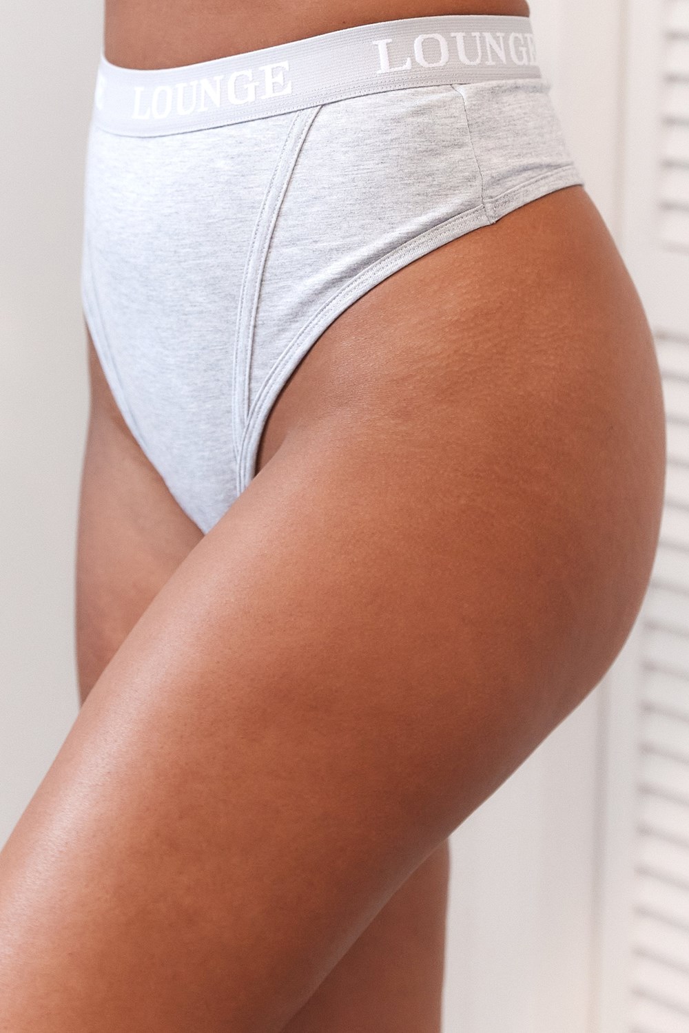 Lounge Underwear Bamboo Basic Lanières Grise | GODLZK-435