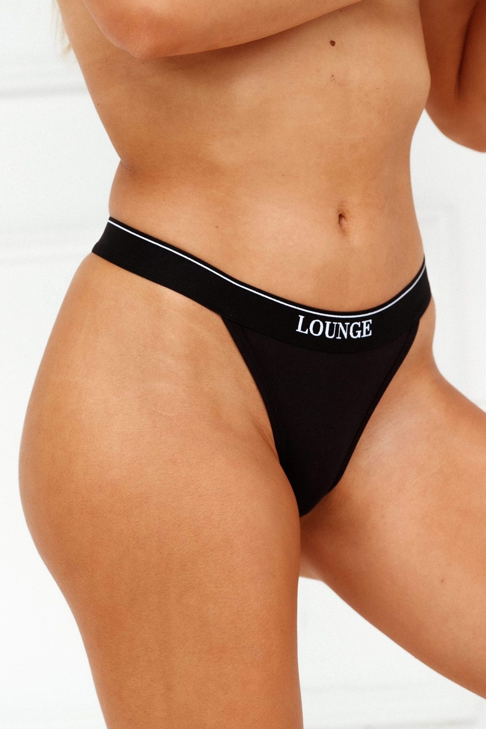 Lounge Underwear Bamboo Minimal Triangle Lanières Noir | XGAHNK-479