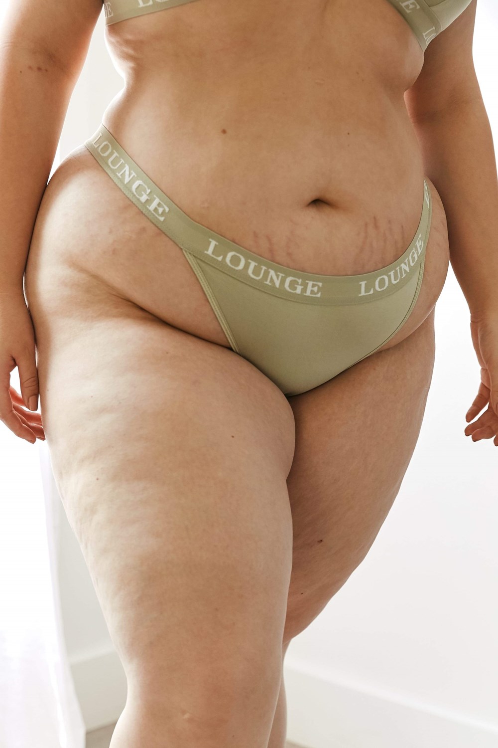 Lounge Underwear Bamboo Triangle Lanières Vert Olive | EDTCMX-743