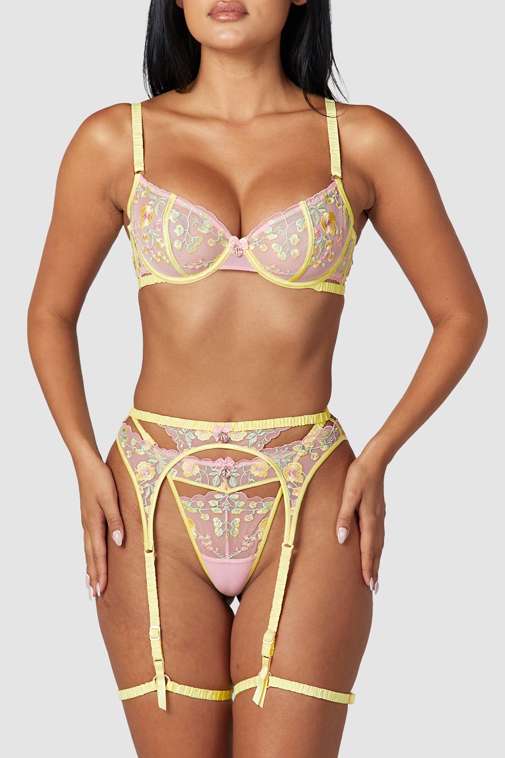 Lounge Underwear Cassia Intimates Set Citron | JEWMRT-963