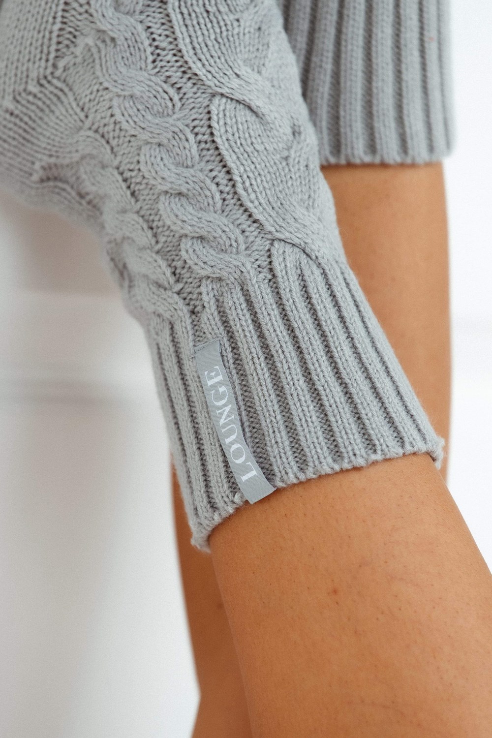 Lounge Underwear Cosy Tricoté Socks Grise | CPSVDT-618