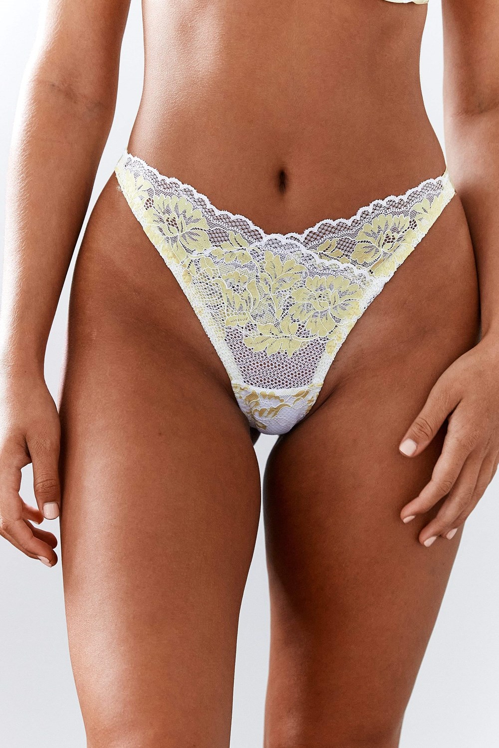 Lounge Underwear Luxe Lanières Citron | ZEGXMB-850