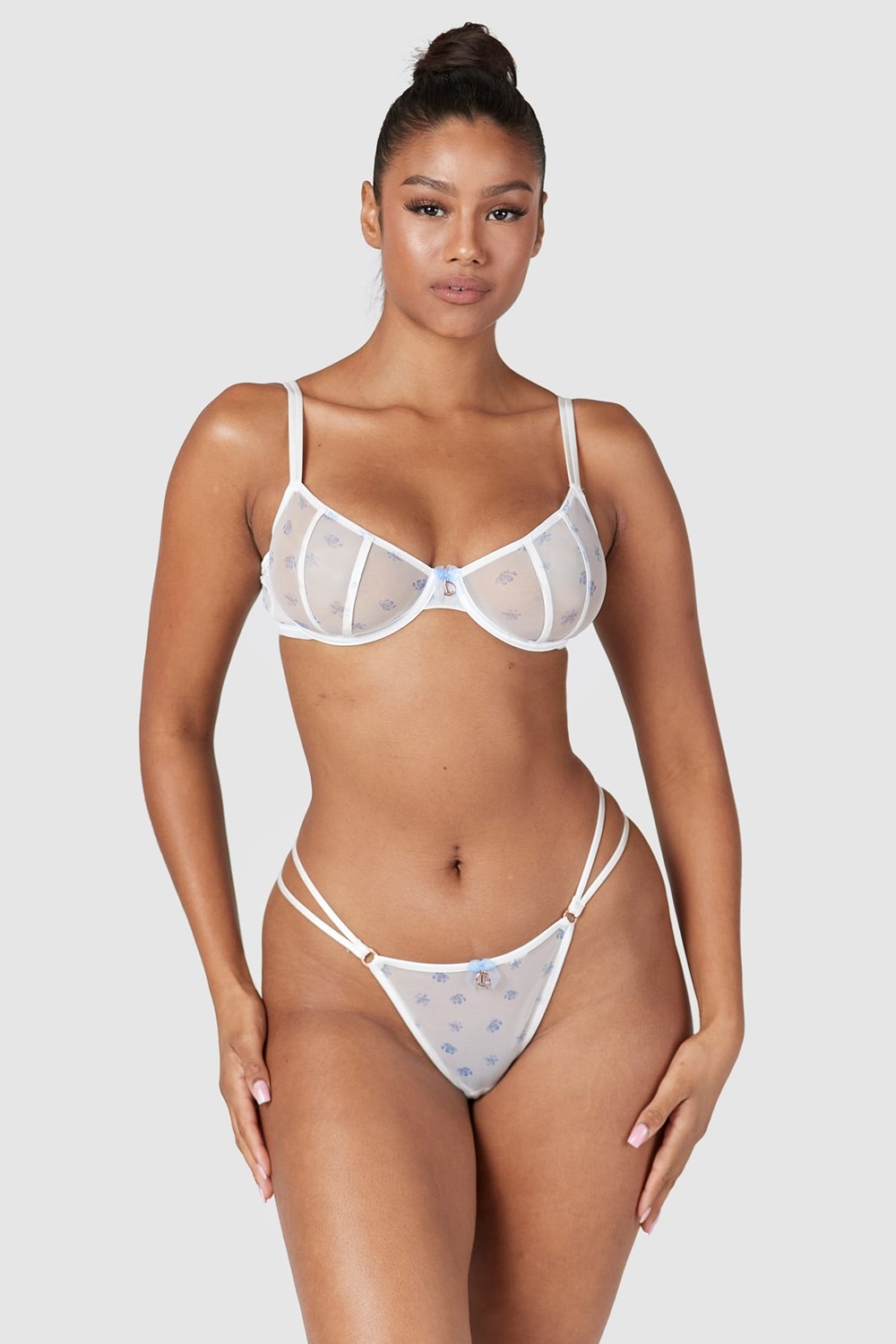 Lounge Underwear Perrie Intimates Set Blanche | DXTHIY-258