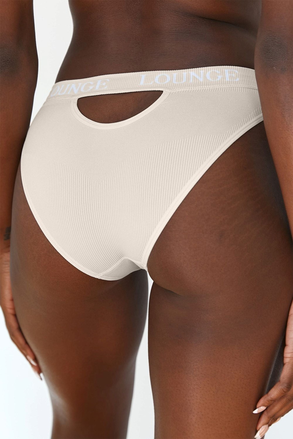 Lounge Underwear Seamless Briefs Oatmeal | HYPXMN-218