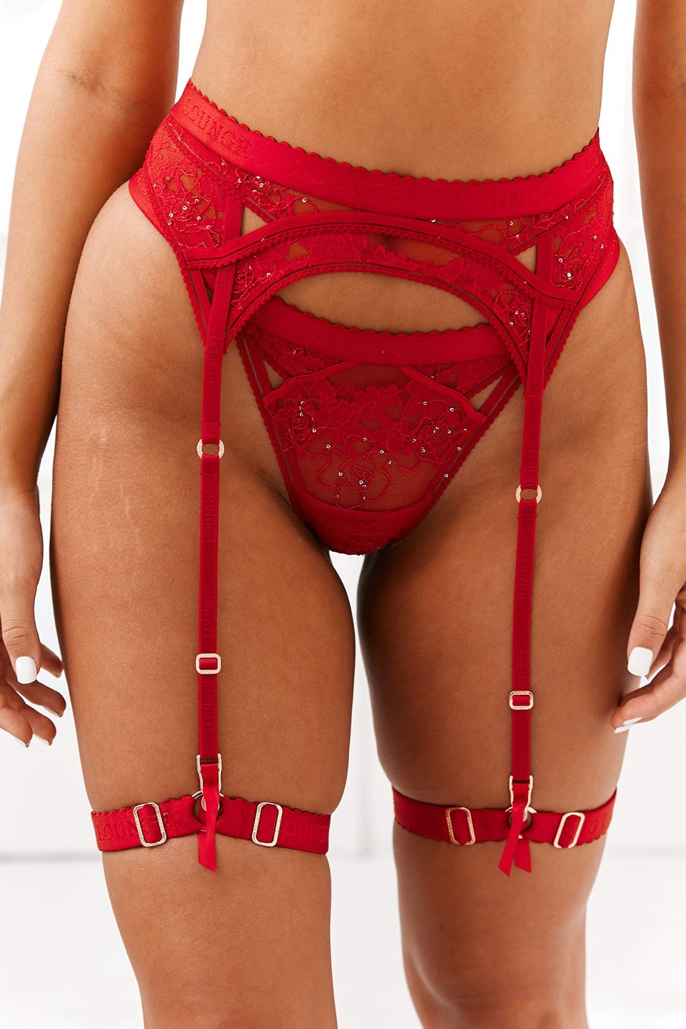 Lounge Underwear Selina Intimates Set Bordeaux | XDPUGF-647