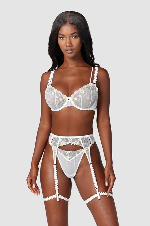 Lounge Underwear Azalea Intimates Set Blanche | BIZDVT-478