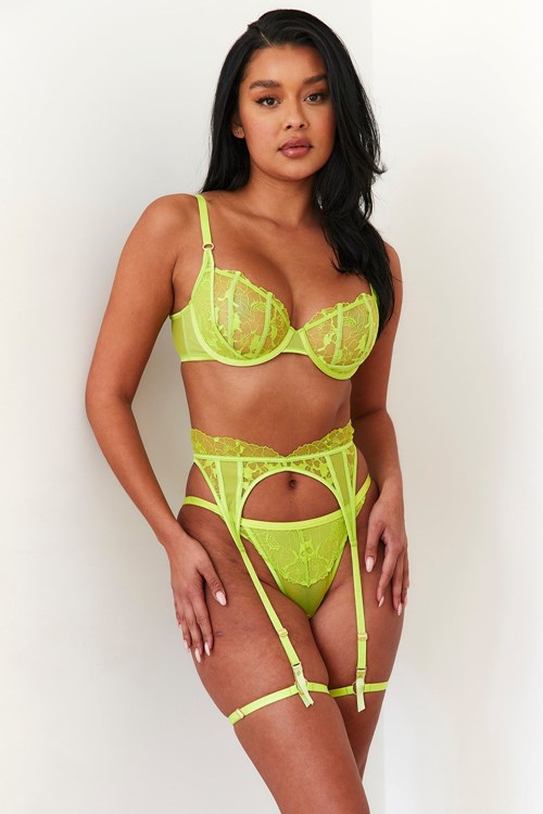 Lounge Underwear Carmen Intimates Set Lime | KZYUOX-246