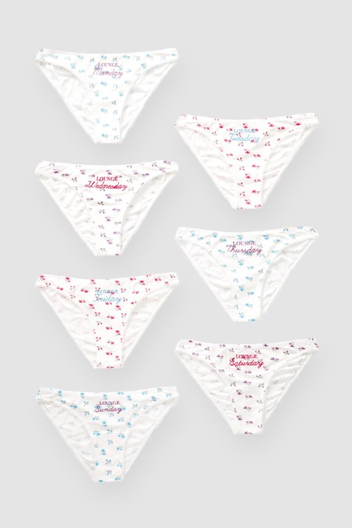 Lounge Underwear Days of the Week Briefs (7 Pack) Print | LIODCA-361