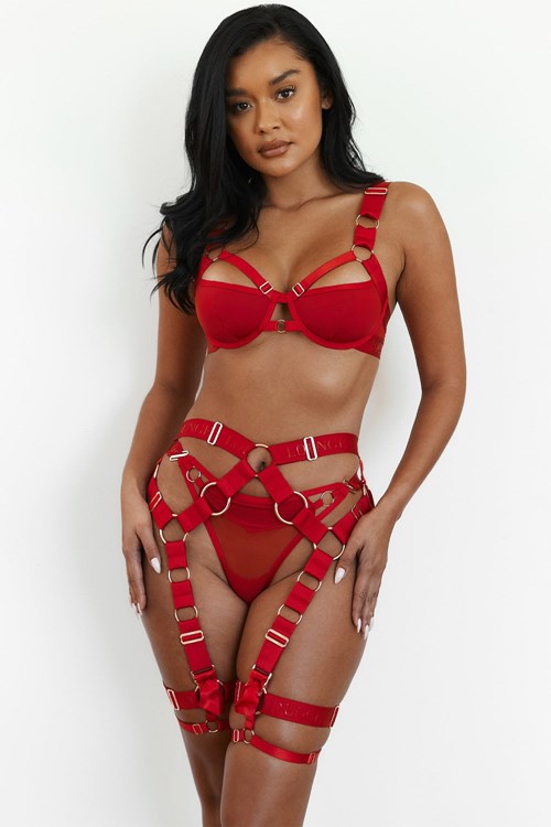 Lounge Underwear Storm Intimates Set Rouge | AZQYRW-286